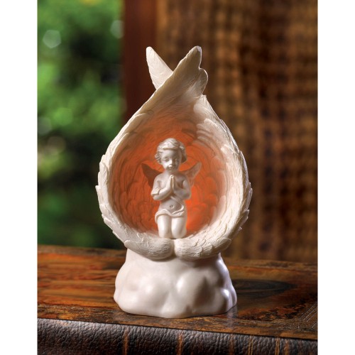 Light-Up Praying Angel Figurine Takes 3 Ag10 Batteries Not Included